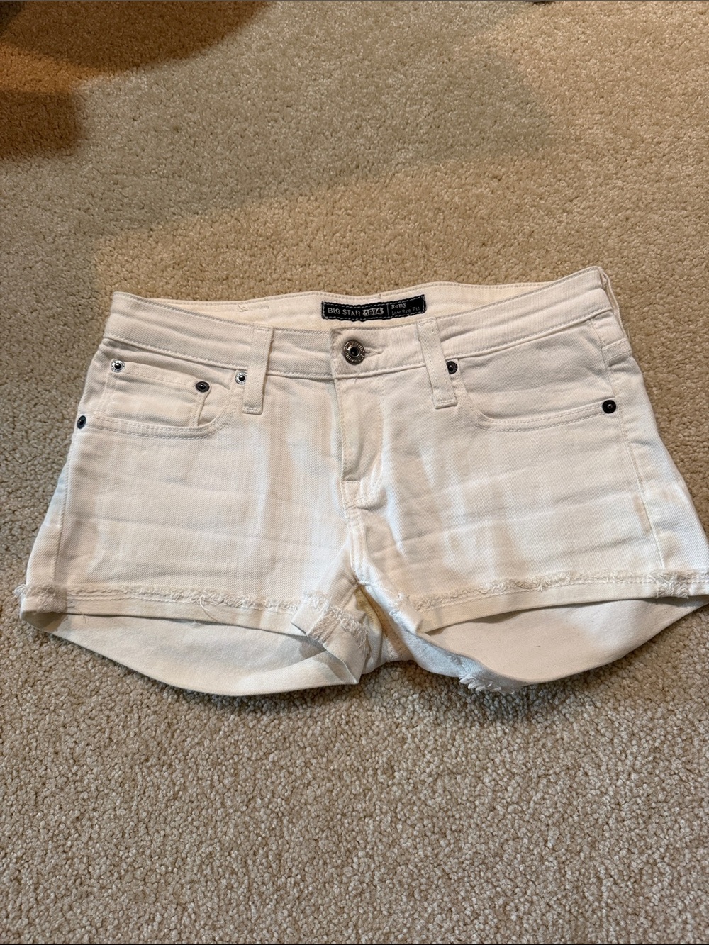 Big Star White Denim Shorts
